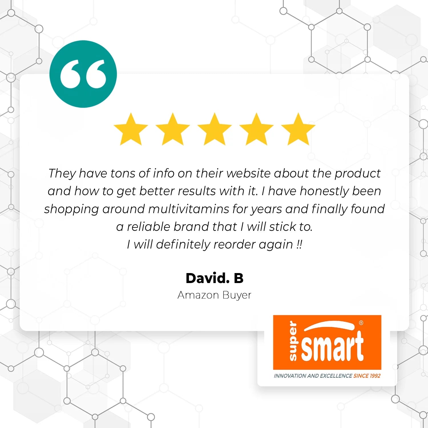 Supersmart - DNA Repair Supplement - Powerful Antioxidant - Cellular Health - Longevity Support | Non-Gmo & Gluten Free - 60 Vegetarian Capsules