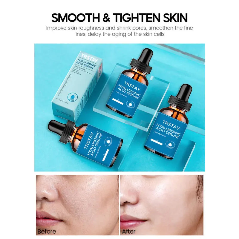 Hyaluronic Acid Face Serum Moisturizing Shrink Pores Remove Fine Lines Anti-Aging Anti-Wrinkle Deep Care whitening cream