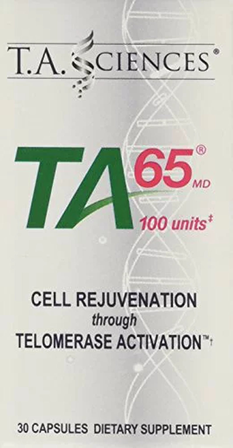 T.A. Sciences TA-65 Telomerase Activation Anti-Aging & Immunity Boost with Cell Rejuvenation 30 Capsules