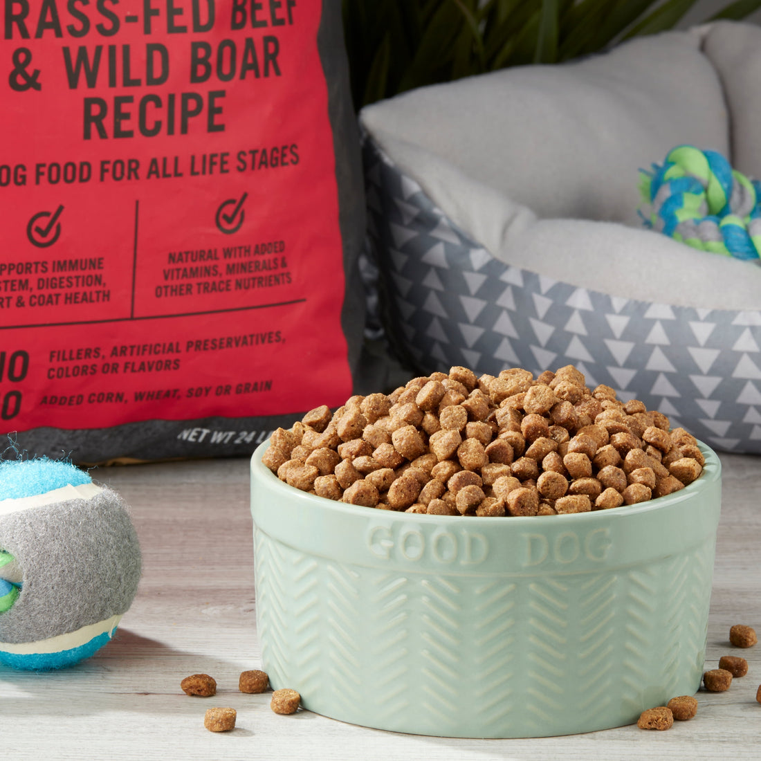 Pure Balance Wild & Free Beef & Wild Boar Recipe Dry Dog Food, Grain-Free, 24 Lbs