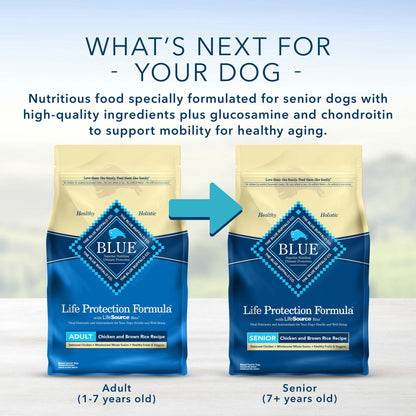 Blue Buffalo Life Protection Formula Natural Adult Dry Dog Food, Chicken and Brown Rice 24-Lb
