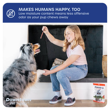 Downtown Pet Supply Bully Sticks for Small Dogs Rawhide Free Dog Chews 12&quot;, 3 Lb