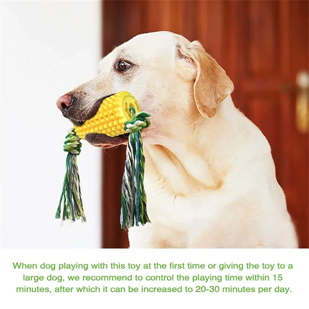 6Pieces Pet Chewing Corn Shaped Dog Chew Toy, Pet Supplies for Oral Disease Prevention and Cleaning for Small to Large Dogs