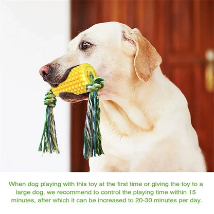6Pieces Pet Chewing Corn Shaped Dog Chew Toy, Pet Supplies for Oral Disease Prevention and Cleaning for Small to Large Dogs