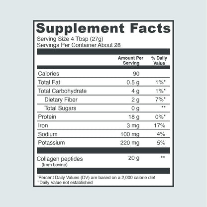 Chocolate Collagen Powder Supplement (Type I, III) for Skin Hair Nail Joint