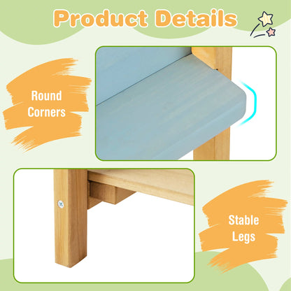 Outdoor Mud Kitchen Set, Outdoor Play Kitchen Set with Removable Water Box