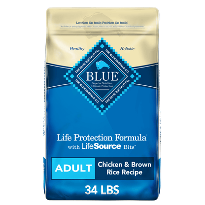 Blue Buffalo Life Protection Formula Natural Adult Dry Dog Food, Chicken and Brown Rice 24-Lb