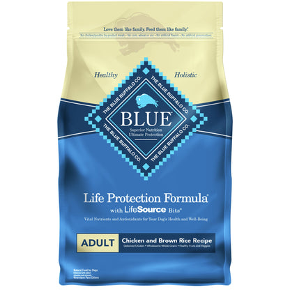Blue Buffalo Life Protection Formula Natural Adult Dry Dog Food, Chicken and Brown Rice 24-Lb
