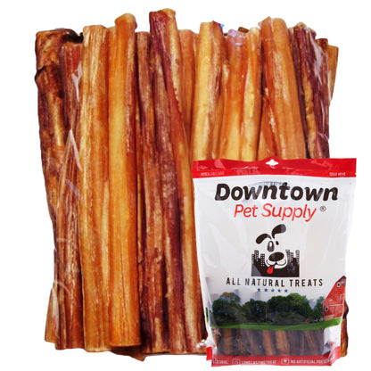 Downtown Pet Supply Bully Sticks for Dogs Free Range Dog Chews 30 Pack