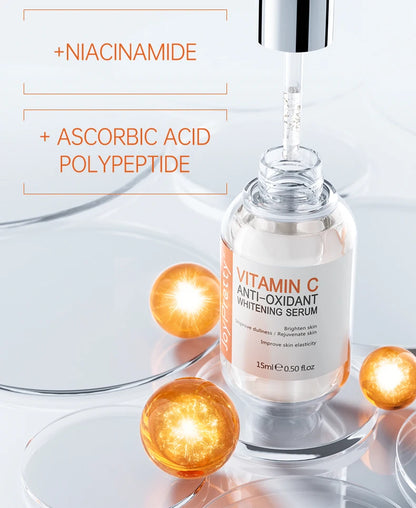 Vitamin C Serum Hyaluronic Acid For Face Collagen Glowing Serum Fade Melanin Whitening Moisturizing Facial Skin Care JoyPretty