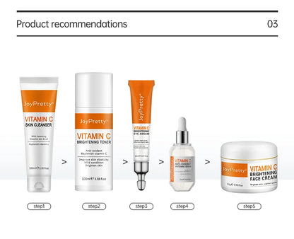 Vitamin C Serum Hyaluronic Acid For Face Collagen Glowing Serum Fade Melanin Whitening Moisturizing Facial Skin Care JoyPretty