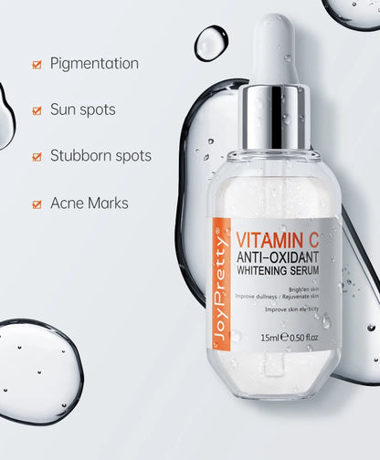 Vitamin C Serum Hyaluronic Acid For Face Collagen Glowing Serum Fade Melanin Whitening Moisturizing Facial Skin Care JoyPretty