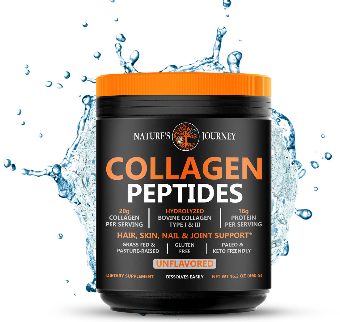 Grass Fed Collagen Peptides Powder - Paleo & Keto Friendly, Non-GMO, 16.2oz by UMB Natures Journey